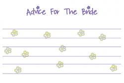 Bridal Shower Advice Card | Happy Bride